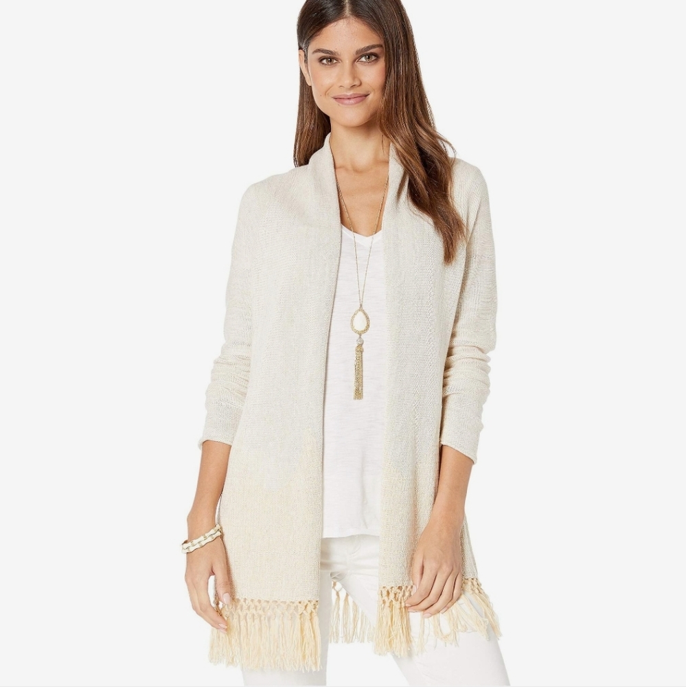 LILLY PULITZER Tatum Long Fringe Hem Cardigan - Picture 5 of 12